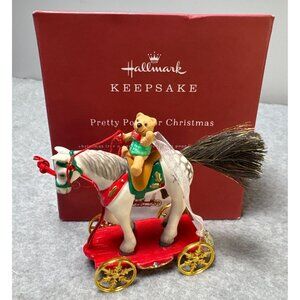 Hallmark Keepsake Pretty Pony for Christmas Ornament Decorative Figurine White H